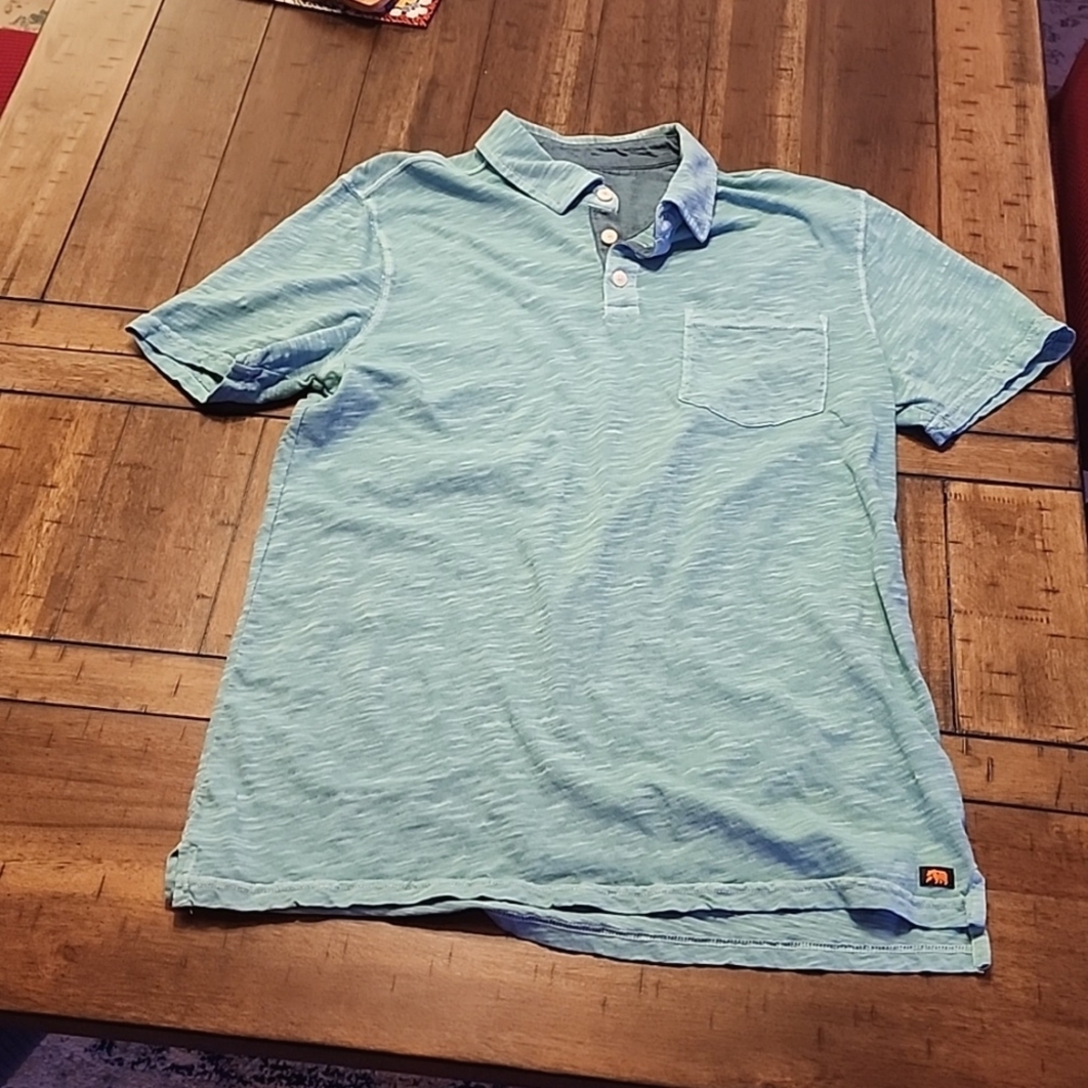 Green textured Polo